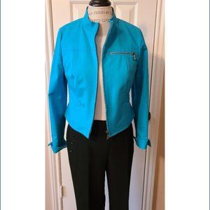 Turquoise Blue Jacket Size: 4 (S) Length: Short